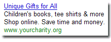 線上還有其他獨特的禮品，包括童書、T 恤以及更多商店。 www.yourcharity.org 幫助您節省更多時間及金錢。
