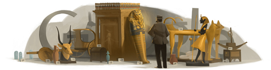 [Google 塗鴉] Howard Carter 圖坦卡門木乃伊發現者 138 歲誕辰