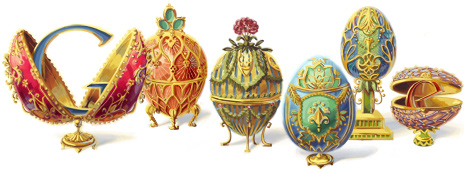 [Google 塗鴉] 復活節彩蛋珠寶設計師 Peter Carl Faberge 166歲誕辰
